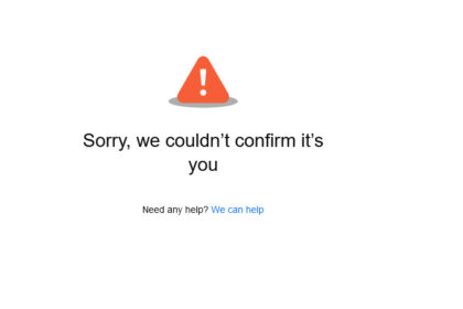 Sorry, we couldn’t confirm it’s you
